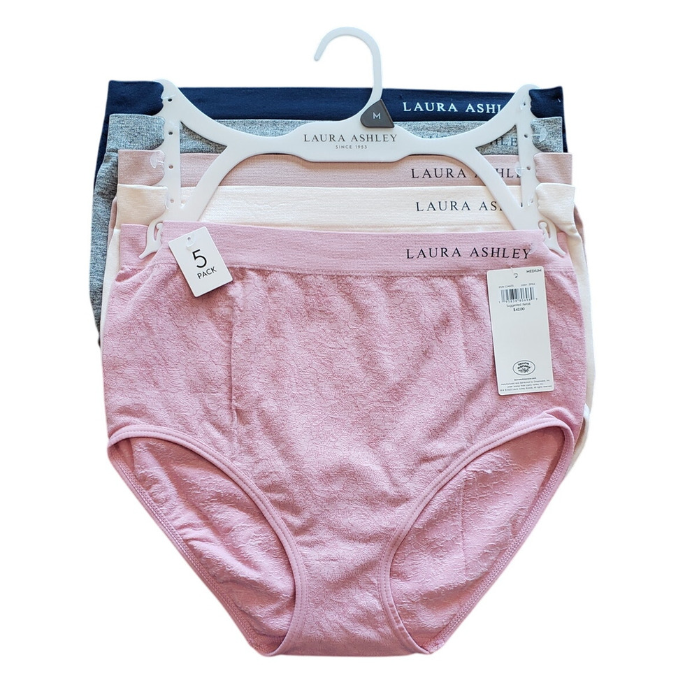 Laura Ashley‎ NWT Stretch Briefs 5 pack L